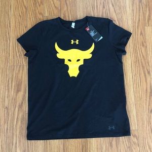 💪🏻 NWT UNDER ARMOUR PROJECT ROCK womens shirt XL